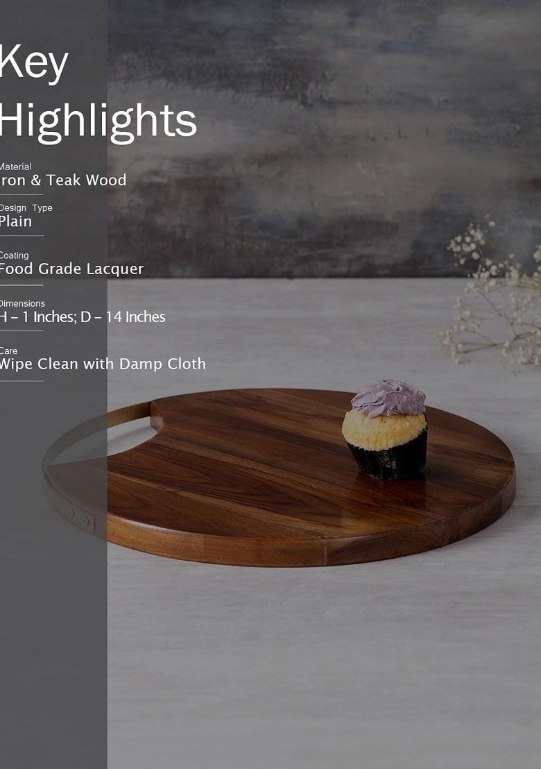 Brown Wood Serving Platter