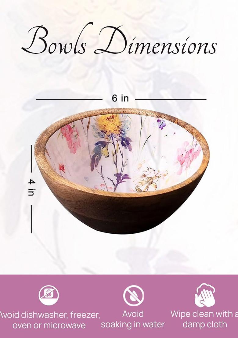 Brown Printed Decorative Bowl