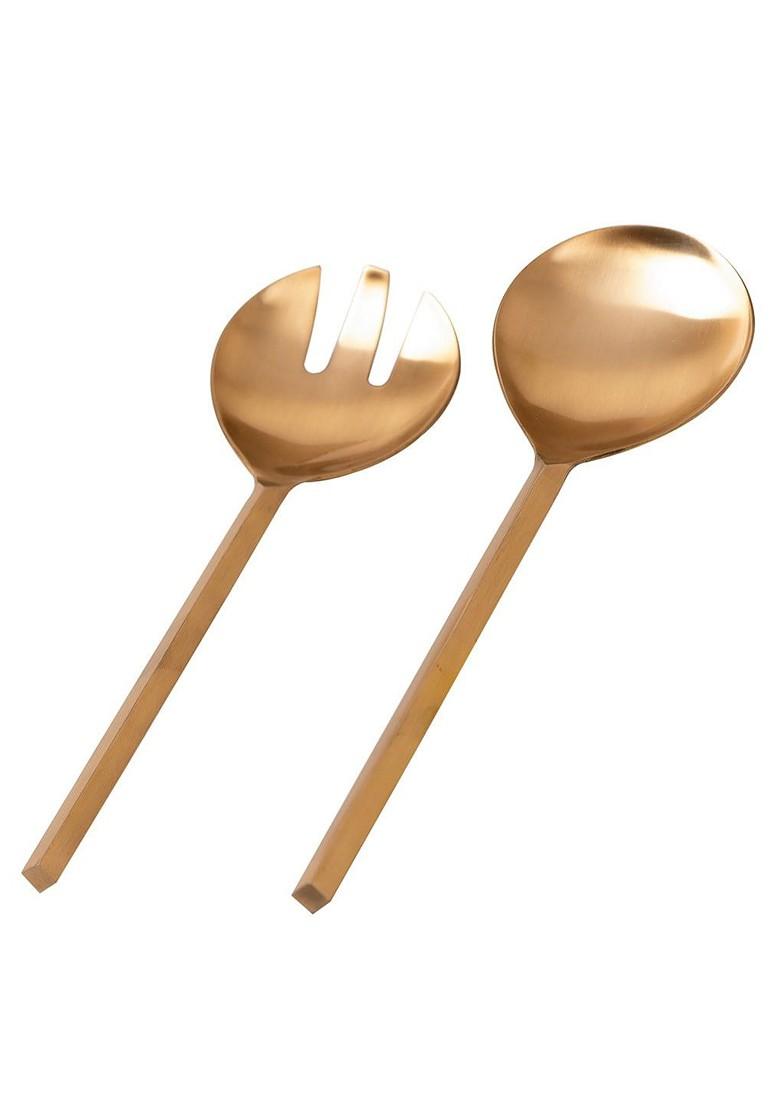 Durable Serving Spoon Salad Server Fork And Long Handle