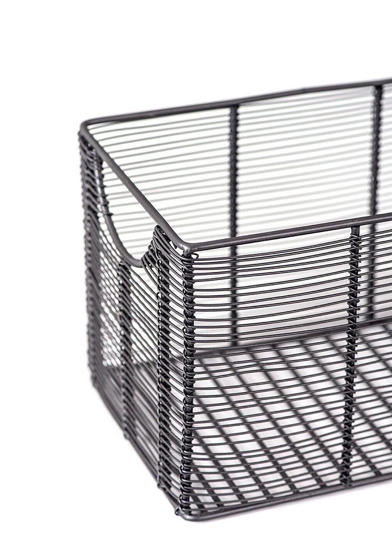 Black Textured Fruit And Vegetable Basket