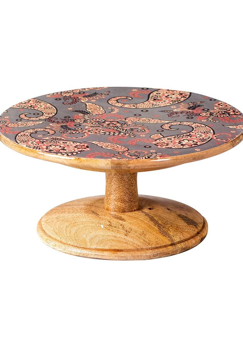 Grey And Brown 3 Pieces Wooden Serving Collections