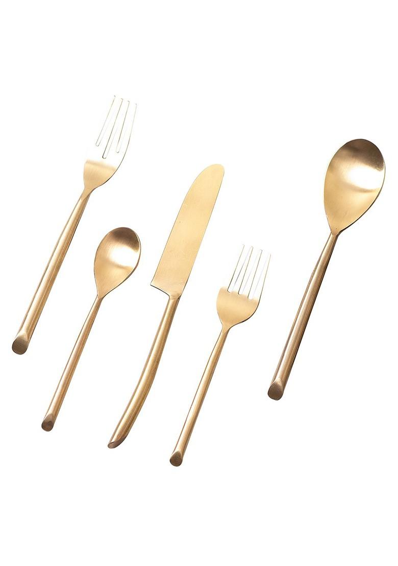 GoldToned Stainless Steel Cutlery Set