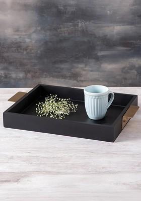 Black And GoldToned Serving Tray