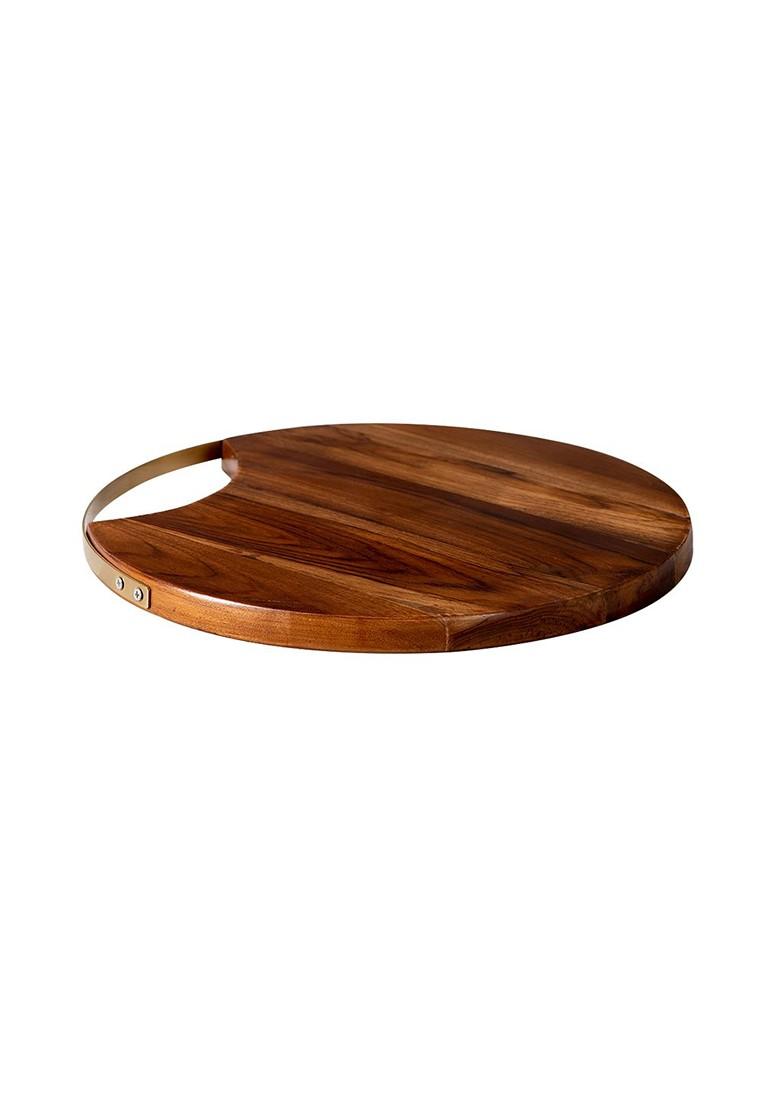 Brown Wood Serving Platter