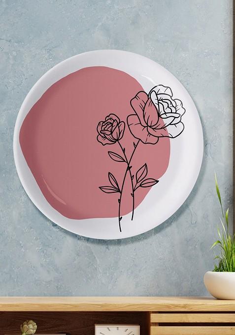 Pink Meadow Wall Plate
