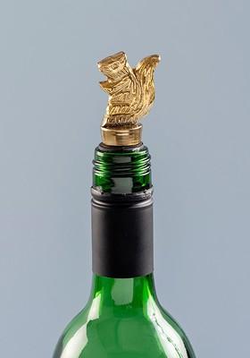 Nestroots Yellow Squirrel Cocktail Mocktail Bottle Stopper