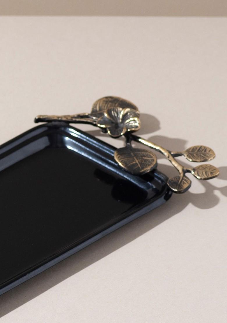 Nestroots Black Mocktail Metal Tray