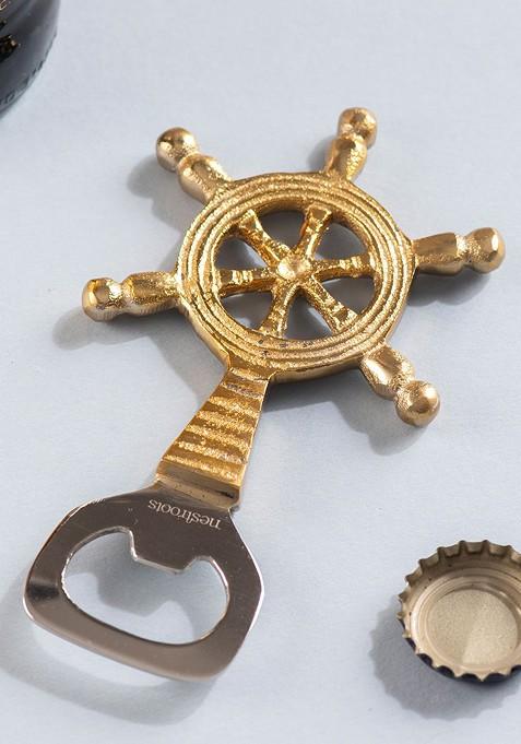 Stainless Steel Ship Steering Wheel Bottle Opener