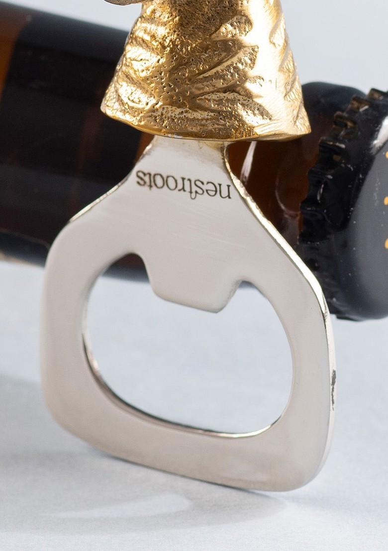 Nestroots Beige Rabbit Mocktail Bottle Opener
