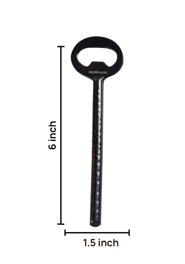 Nestroots Black Bottle Opener