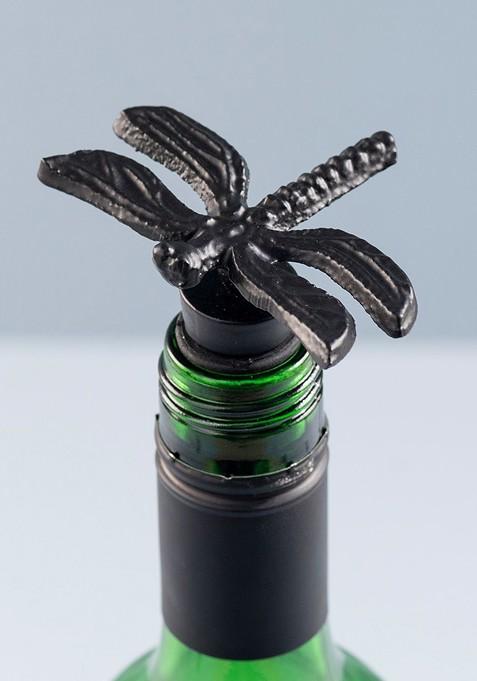 Nestroots Black Dragonfly Mocktail Bottle Stopper