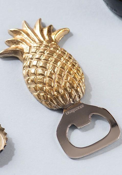 Stainless Steel Pineapple Pattern Bottle Opener