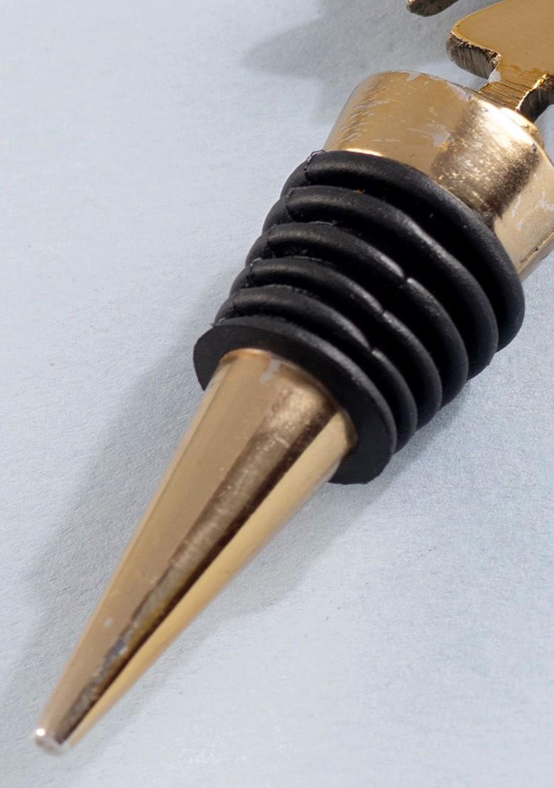 Nestroots Yellow Snowflake Cocktail Mocktail Bottle Stopper