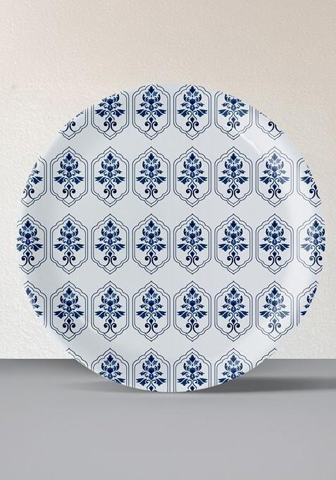 Everyday Art Blue And White Printed Ceramic Wall Decor