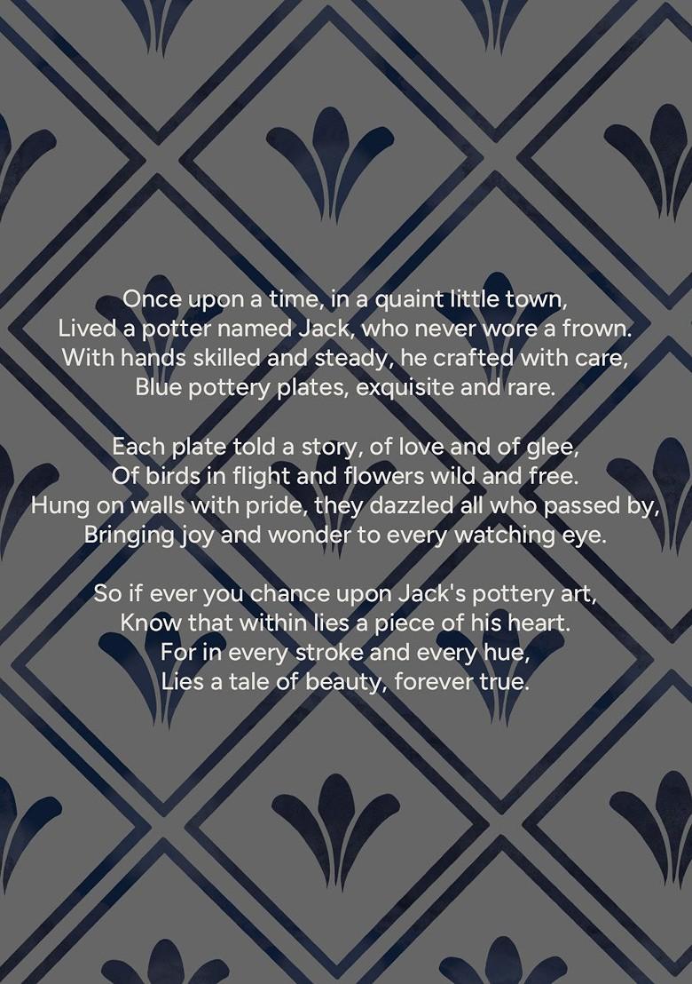 Nestroots Oceanic Odyssey White And Blue Printed Ceramic Hanging Wall Decor Plate