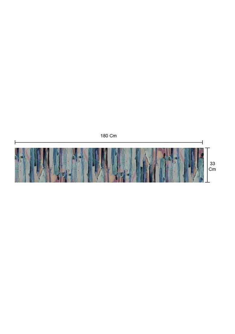 Blue Abstract Printed Pure Cotton Rectangular Table Runners