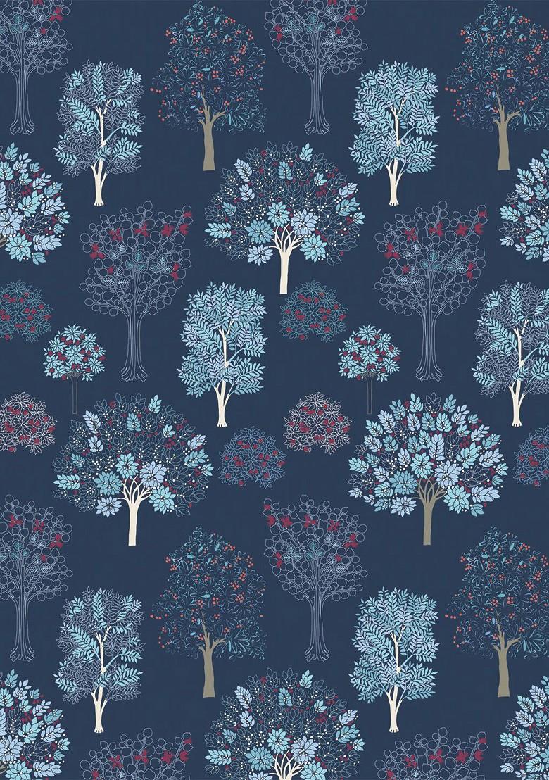 Blue Floral 300 Tc Cotton 1 Queen Bedsheet With 2 Pillow Covers