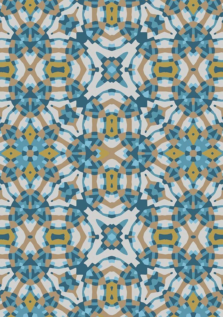 Teal And White Floral 300 Tc Queen Pure Cotton Bedsheet With 2 Pillow Covers