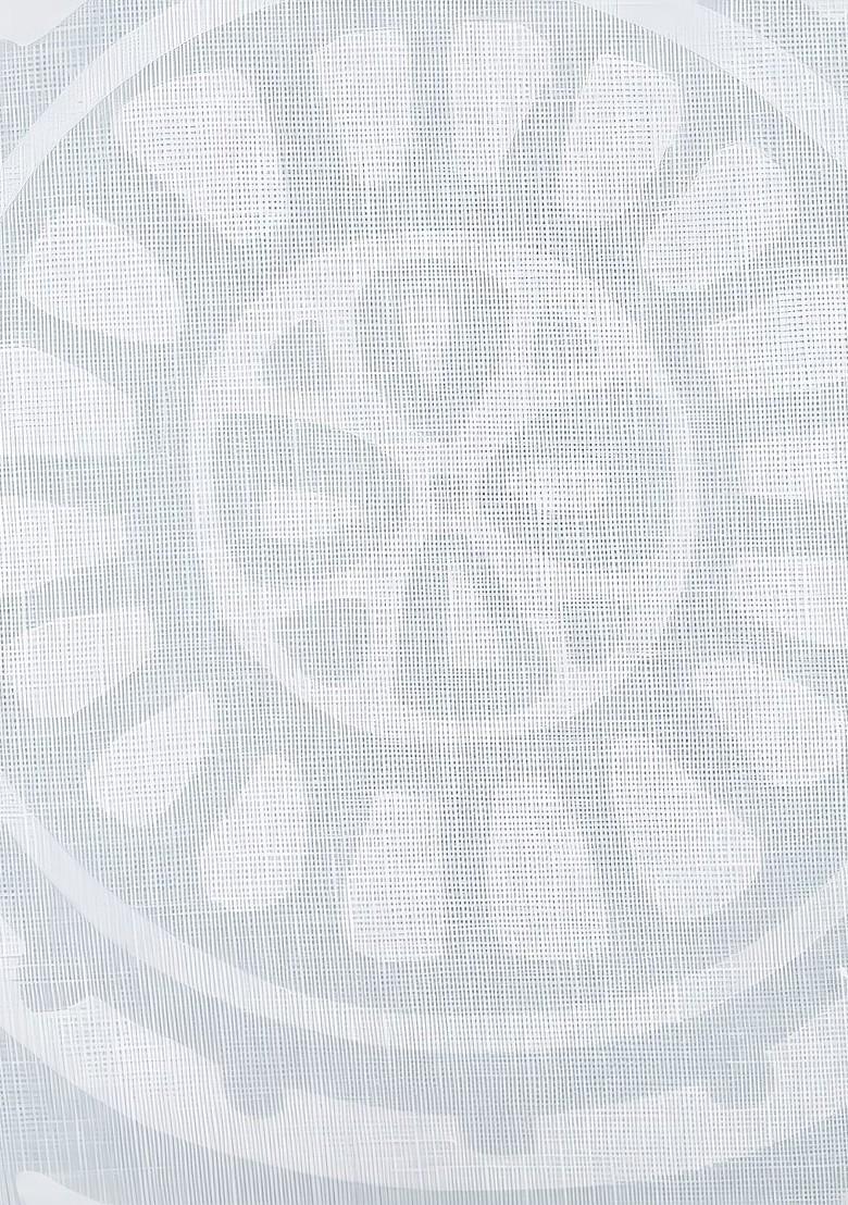 White And Grey 2 Pieces Ethnic Motifs Printed Linen Square Cushion Covers