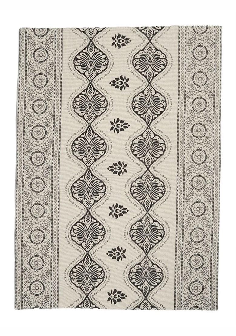 Beige 6 Pieces Ethnic Motifs Printed Pure Cotton Rectangular Table Placemats