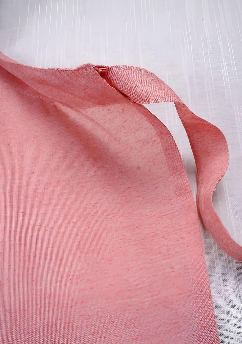 Pink And Red Embroidery Utensils Printed Cotton Apron