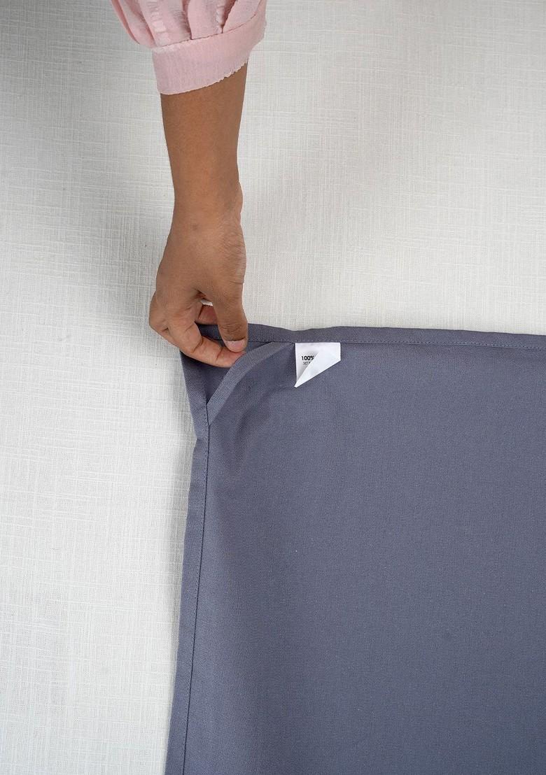 Grey 3 Pieces Cotton Kitchen Towels