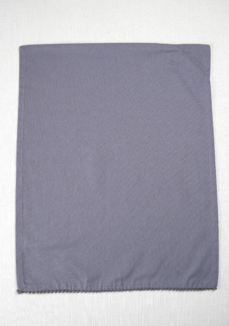 Grey 2 Pieces Cotton Kitchen Towels