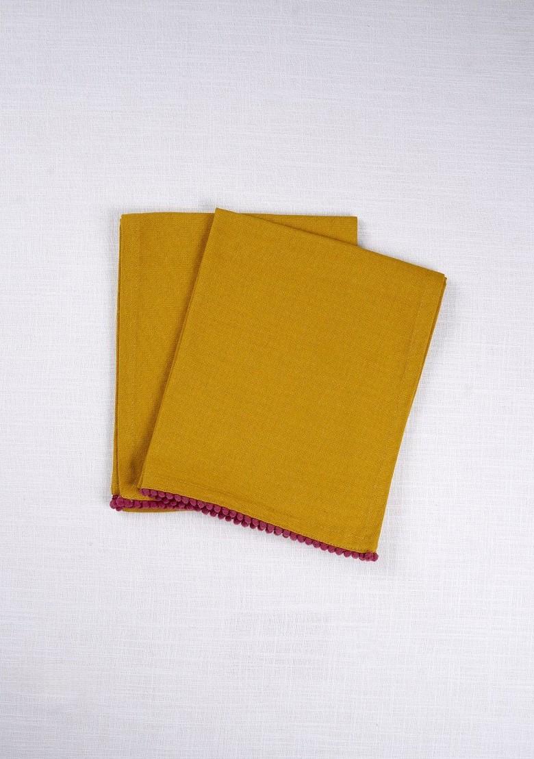 MustardYellow 2 Pieces Cotton Kitchen Towels
