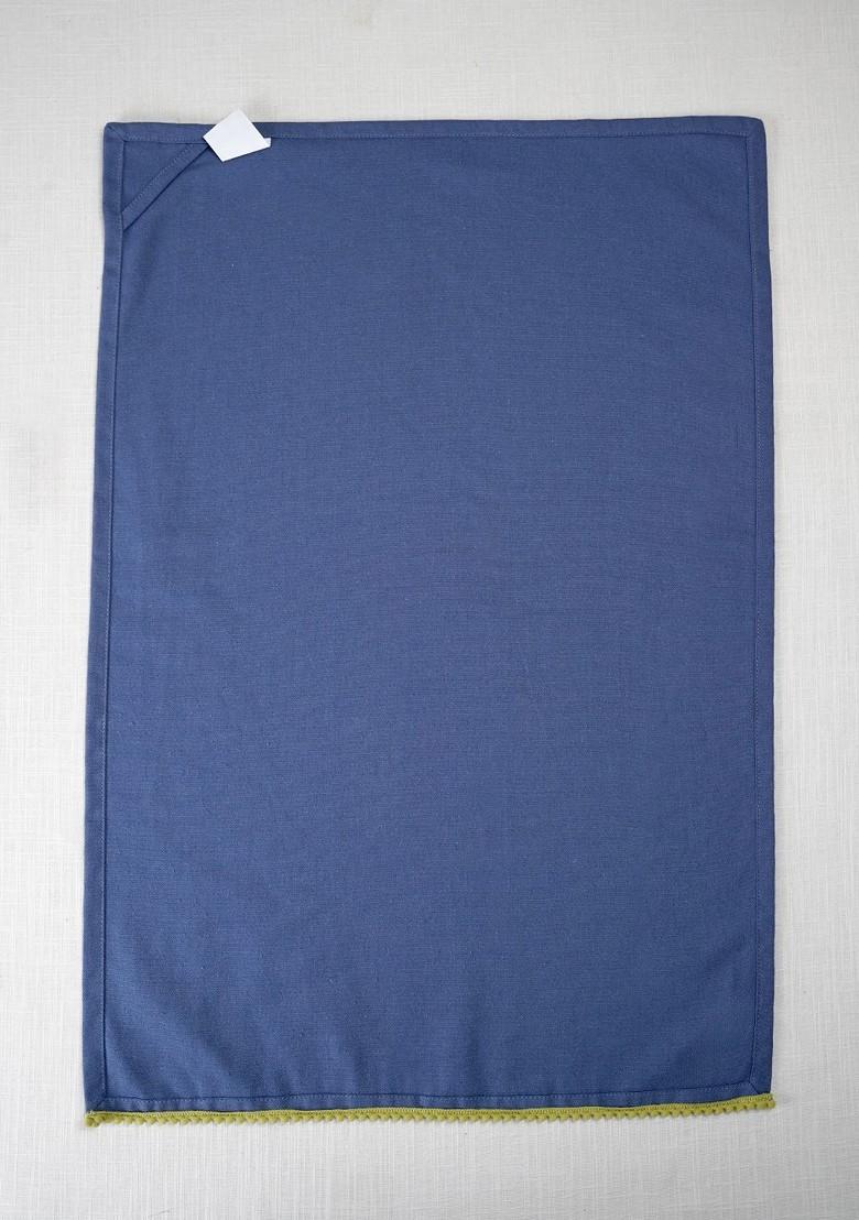 Blue 2 Pieces Cotton Kitchen Towels