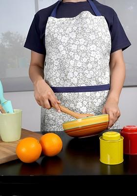 Sea Green Printed Cotton Apron