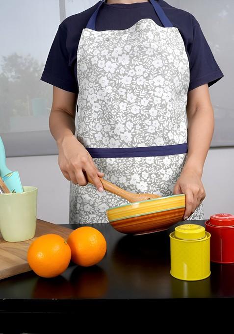 Sea Green Printed Cotton Apron