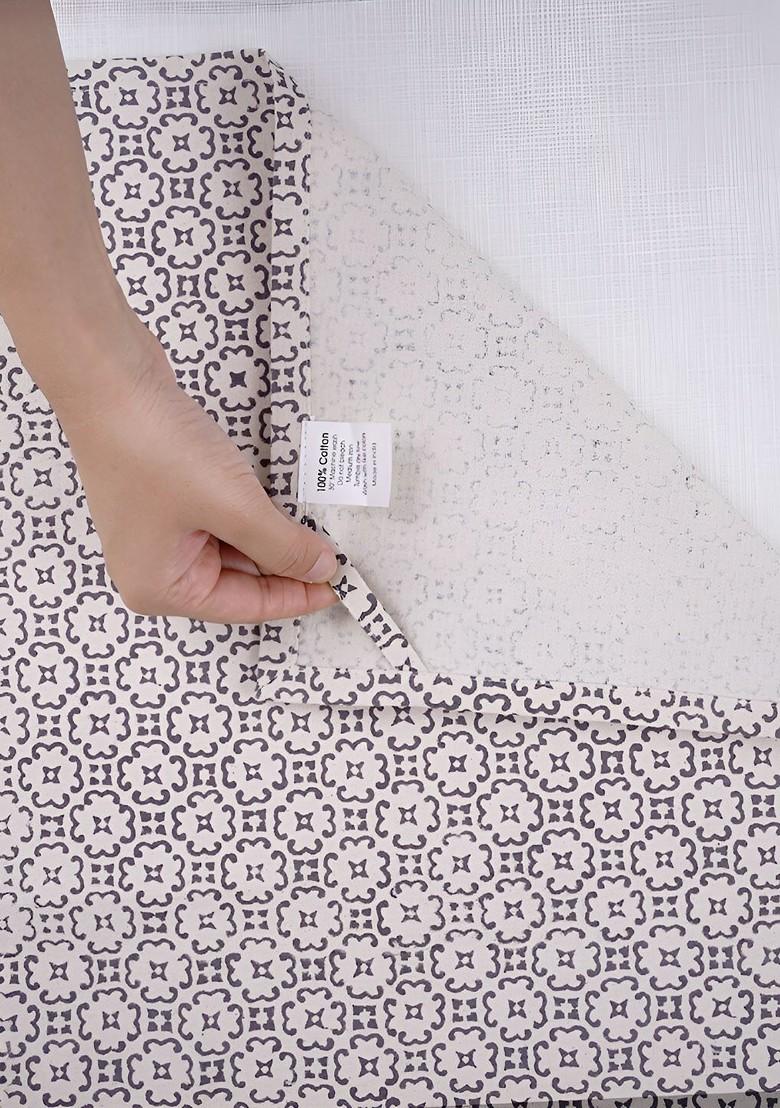 2Pcs Black And White Printed Cotton Kitchen Towels