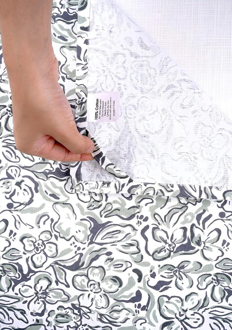 3Pcs Grey Printed Cotton Kitchen Towels