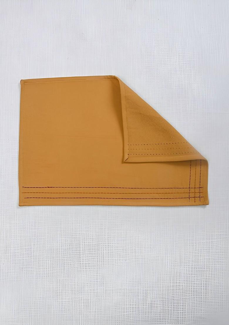 4Pcs Mustard Yellow Coton Table Placemats