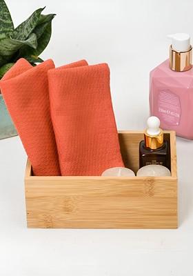 2Pcs PeachColoured 170 Gsm Face Towels