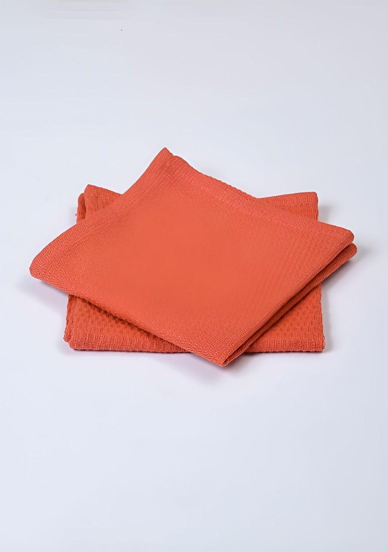 2Pcs PeachColoured 170 Gsm Face Towels