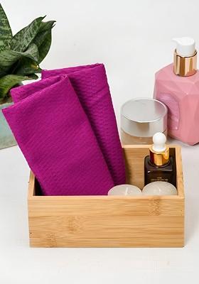 2Pcs Purple 170 Gsm Face Towels