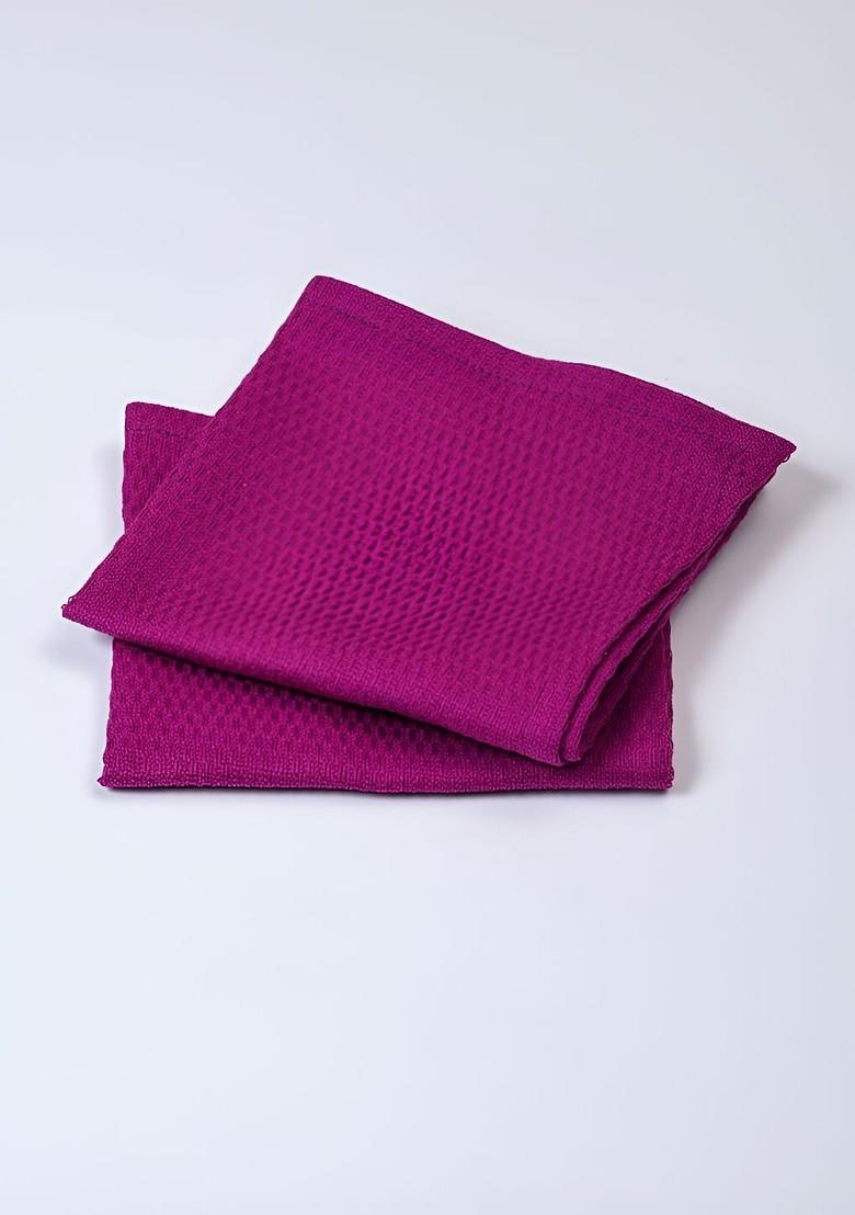 2Pcs Purple 170 Gsm Face Towels