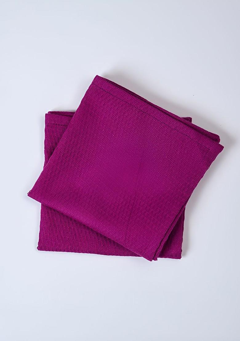 2Pcs Purple 170 Gsm Face Towels