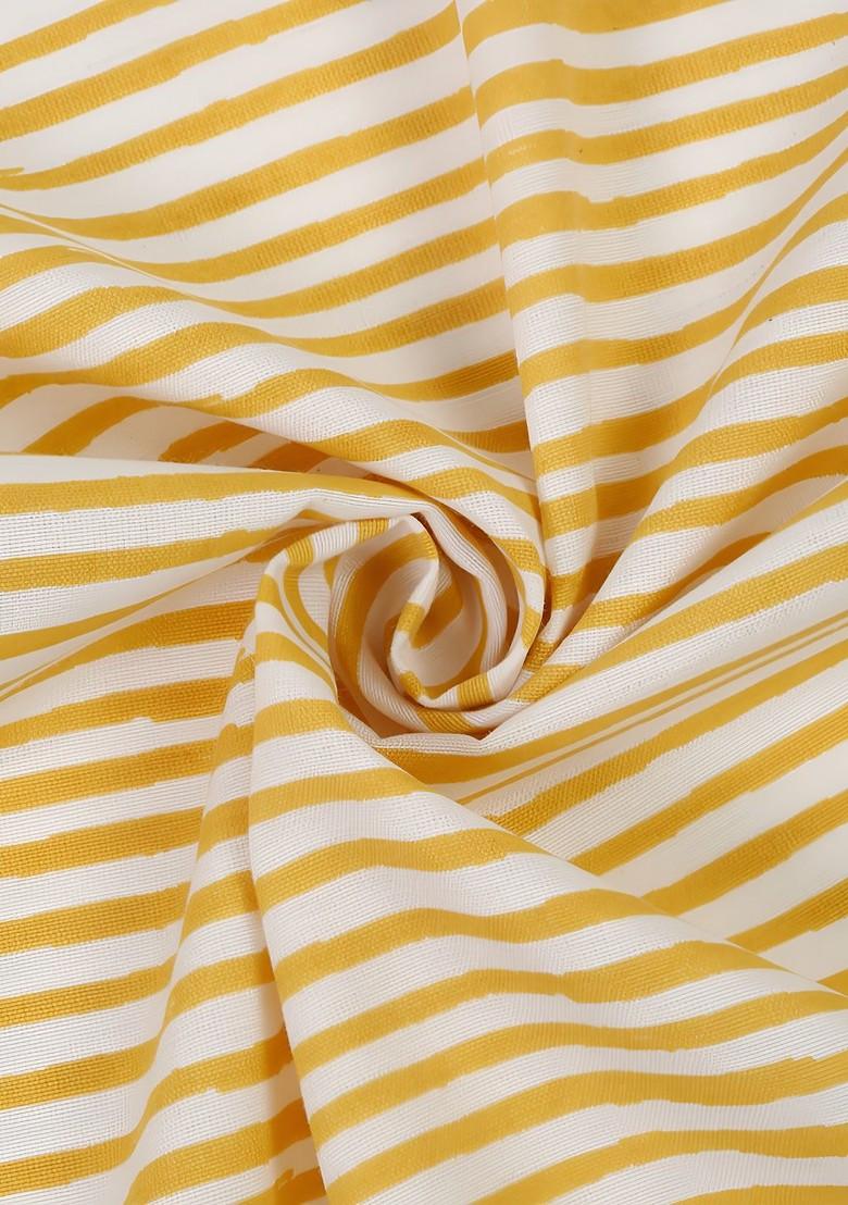 Green And Yellow 4 Pieces Striped Kitchen Towels