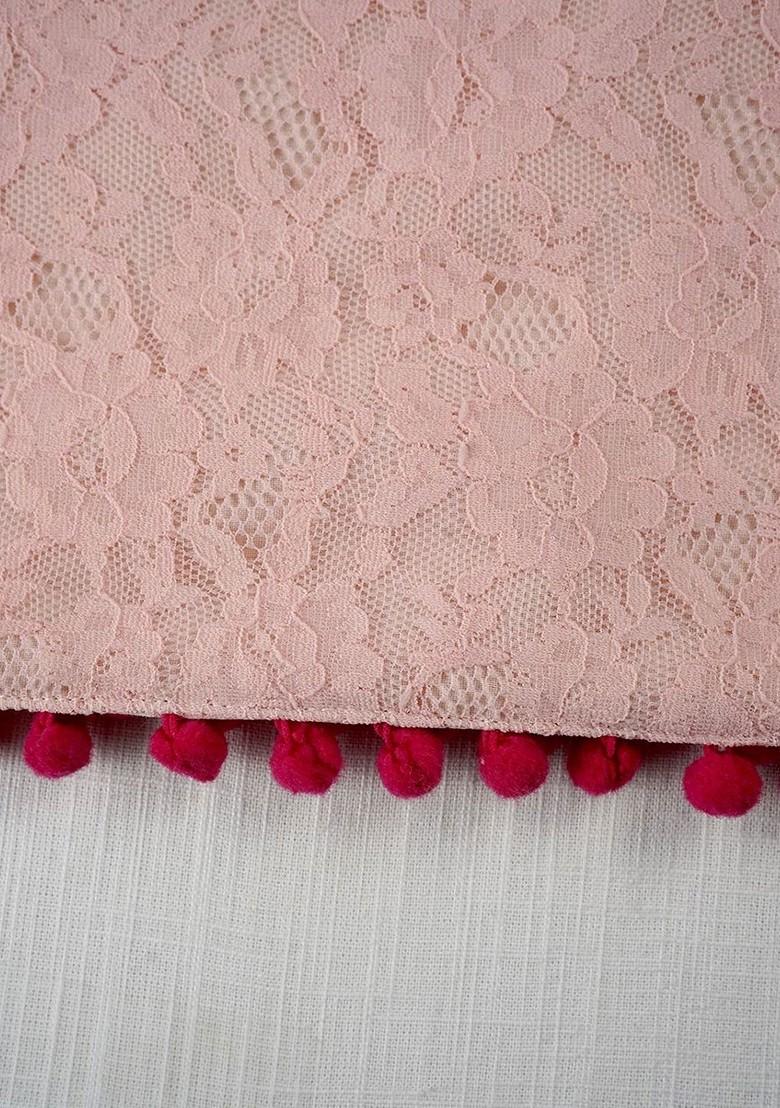 Pink Textured Table Runner