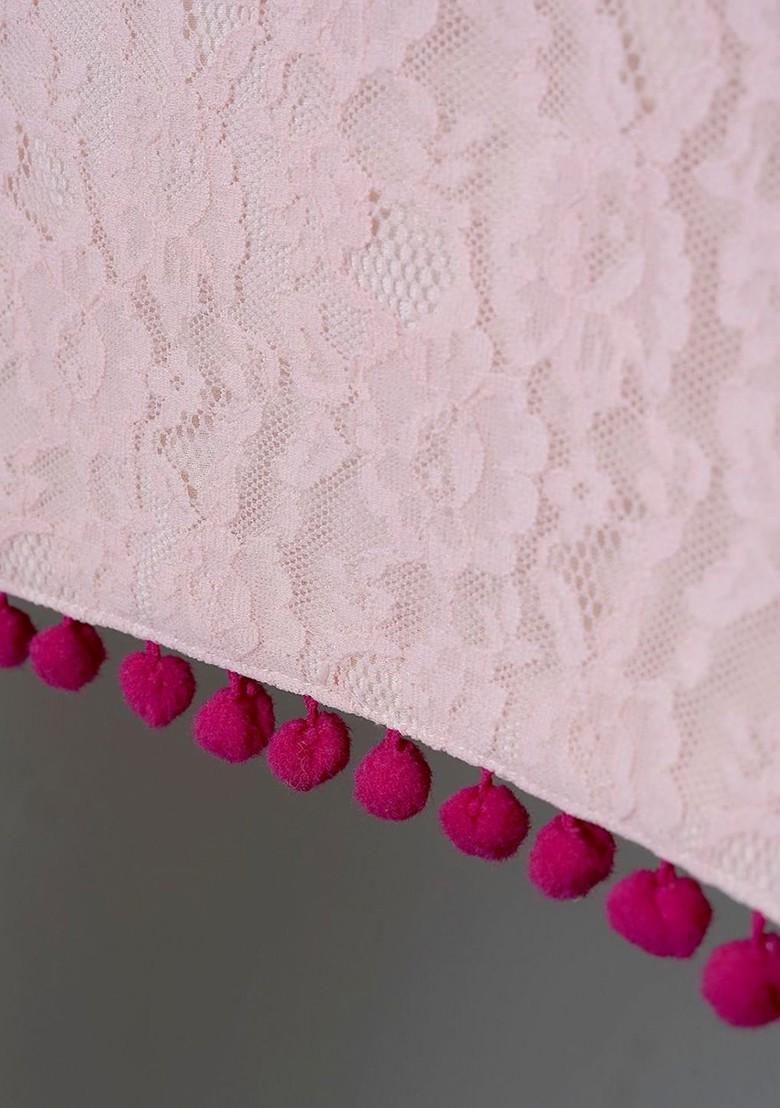 Pink Textured Table Runner