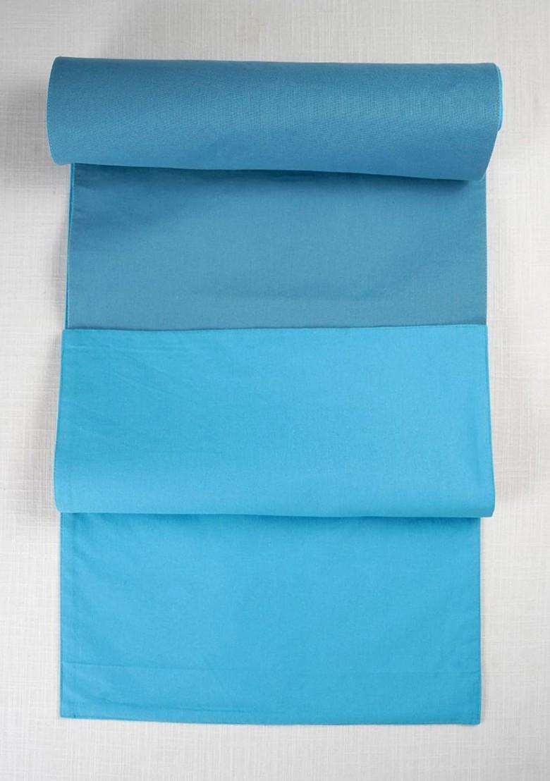 Blue And Yellow Printed Table Runner