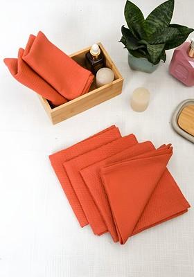 6Pcs PeachColoured 170 Gsm Face Towels