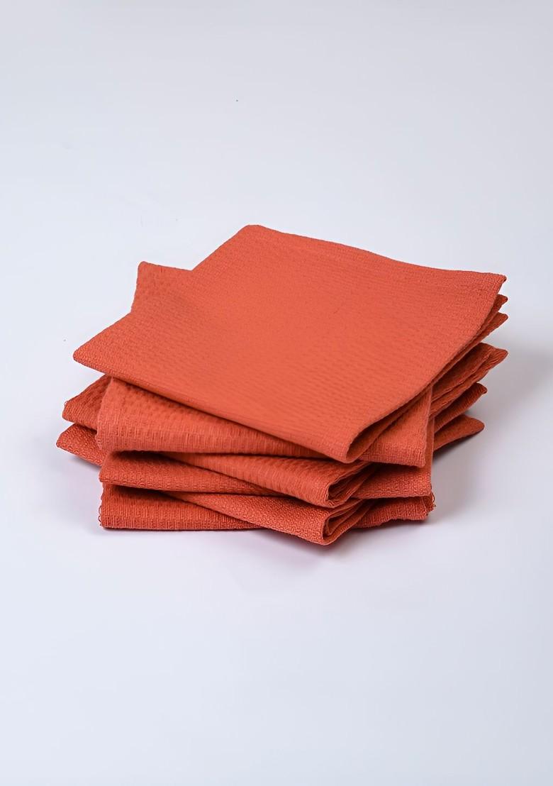 6Pcs PeachColoured 170 Gsm Face Towels