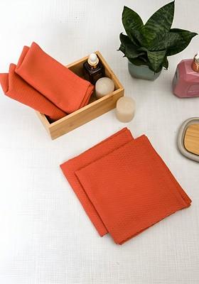 4Pcs PeachColoured 170 Gsm Face Towels