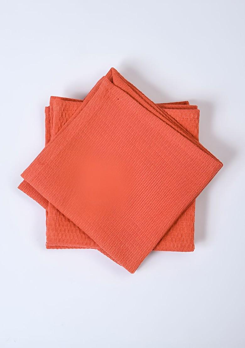 4Pcs PeachColoured 170 Gsm Face Towels