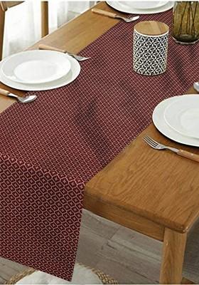 Red Printed 100% Cotton Table Runners