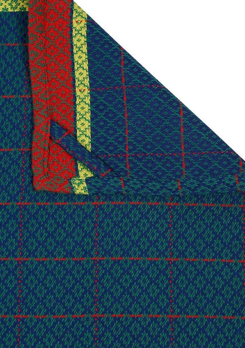 4Pcs Teal Blue And Green Printed Kitchentowel