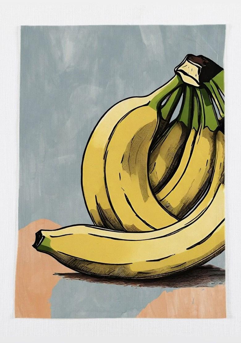 Yellow And Pink 3 Pieces Printed Cotton Kitchen Towels